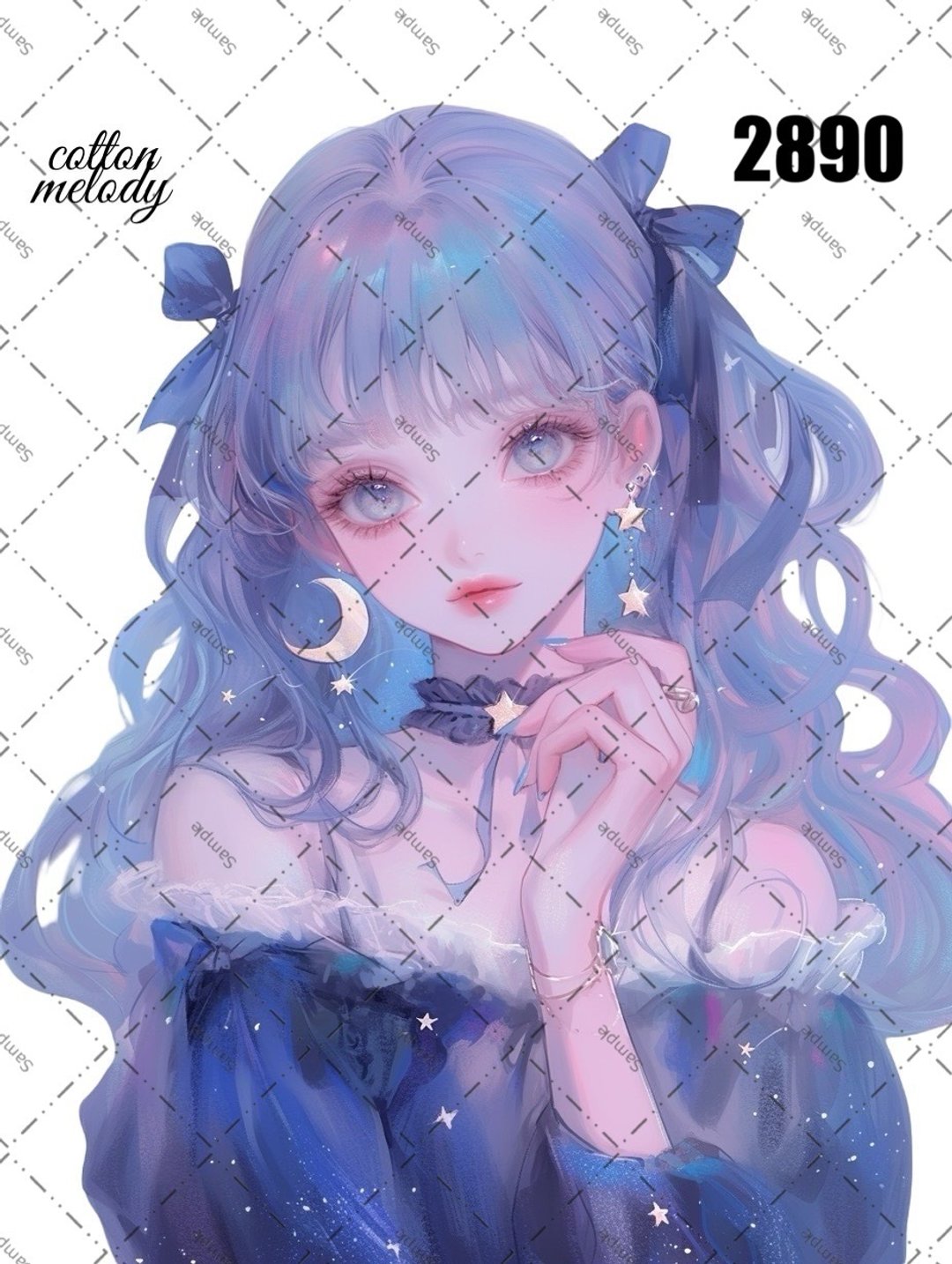 original sticker no.2890 人物贴纸 原创贴纸 原创人物贴纸 装饰贴纸 cotton melody - 贴纸 - 纸 