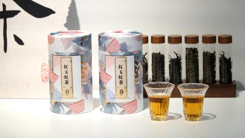 【原叶茶罐 】红玉红茶/台茶18号/台湾香/肉桂薄荷香/茶叶伴手礼 - 茶 - 纸 紫色