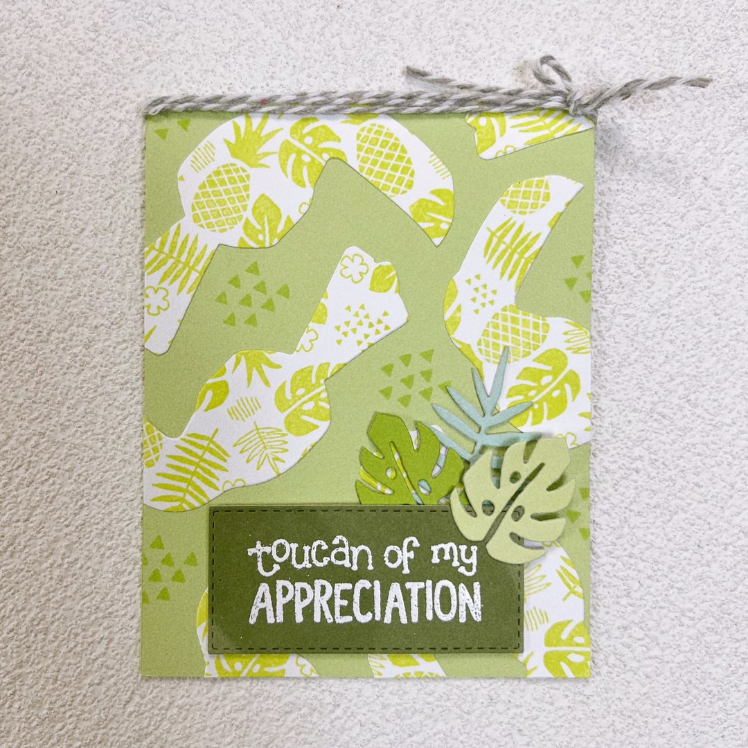 toucan of my APPRECIATION 热带 夏天 感谢卡 - 卡片/明信片 - 纸 绿色