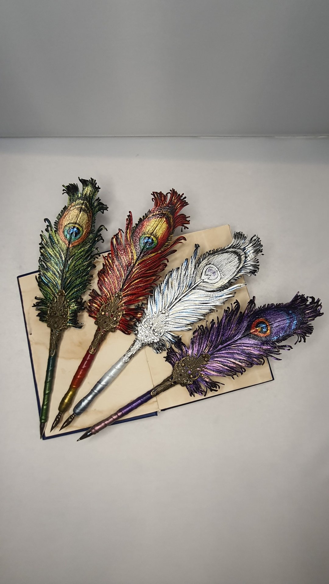 ballpoint pen,皮革羽毛笔,凤凰,奇幻生物,婚礼签名笔,dip pen,礼物 - 圆珠笔/中性笔 - 真皮 多色