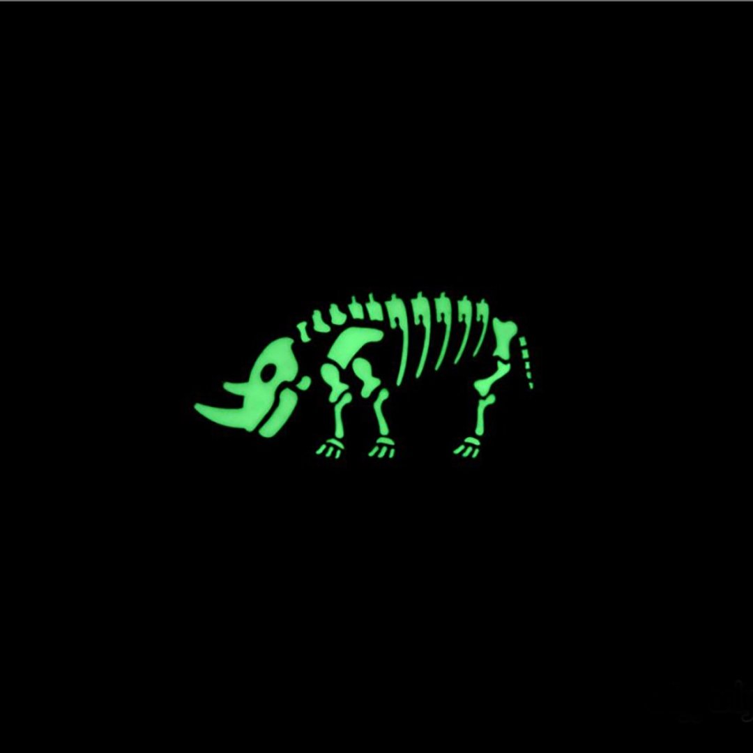 夜光动物徽章－犀牛 Rhino - 徽章/别针 - 其他金属 
