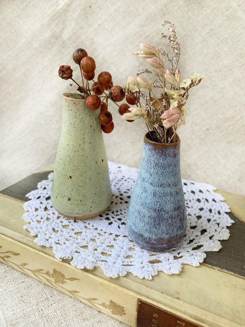 【好日恋物】德国手捏陶瓷小花器 - 植栽/盆栽 - 陶 多色