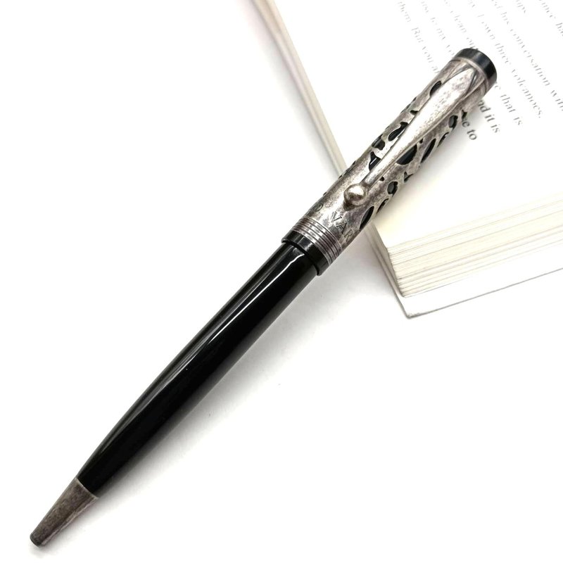 个性古银 篓空  双层 原子笔 附笔盒 派克型笔芯 虎之鹤 - 圆珠笔/中性笔 - 其他金属 