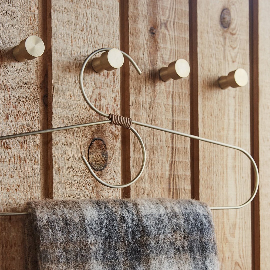 OYOY Pin Hook 黄铜挂勾 / 2pcs - 衣架/挂勾 - 其他金属 黄色
