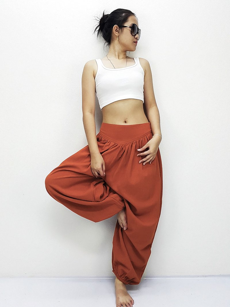 Thai Women Pants Organic Clothing Aladdin Pants Cotton Pants Comfy Trouser - 女装长裤 - 棉．麻 多色