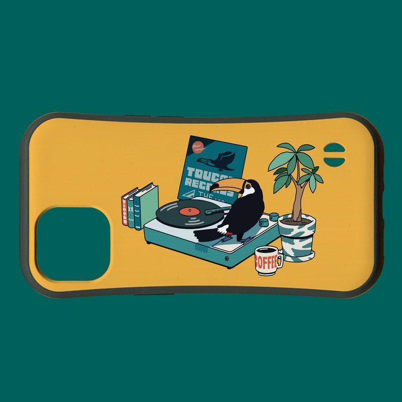 Onio Toucan [兼容于 iPhone14/iPhone15] Onio Toucan Record黄握把保护壳 适用于 iPhone [多种型号可选] - 手机壳/手机套 - 塑料 黄色