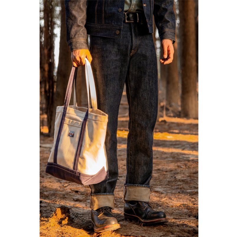 牛仔裤 中腰直筒 重磅21oz 蓝色赤耳丹宁 已脱浆 634s Denim - 男士长裤 - 棉．麻 蓝色