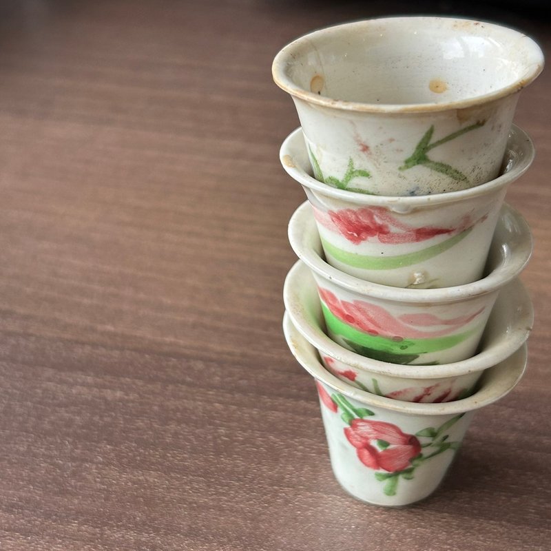 中国 清三代粉彩手绘功夫小杯│手绘古朴一口杯 民窑烧制 - 茶具/茶杯 - 陶 多色