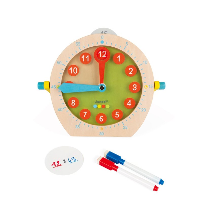【法国Janod】小小STEAM系列-交互时钟 - 玩具/玩偶 - 塑料 