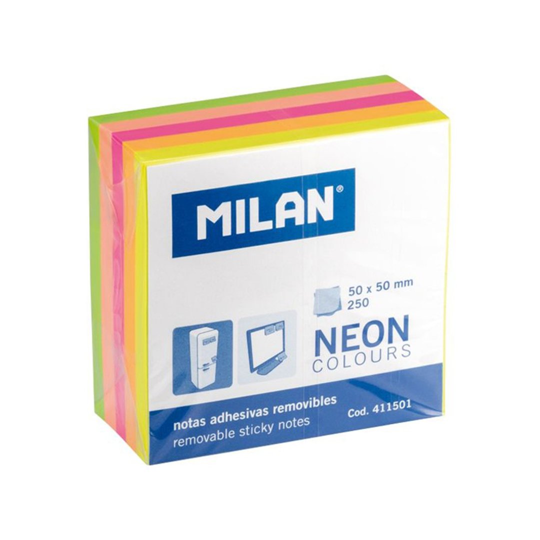 MILAN霓虹迷你便利贴_5色_50mm_250张 - 便条纸/标签贴 - 纸 黄色