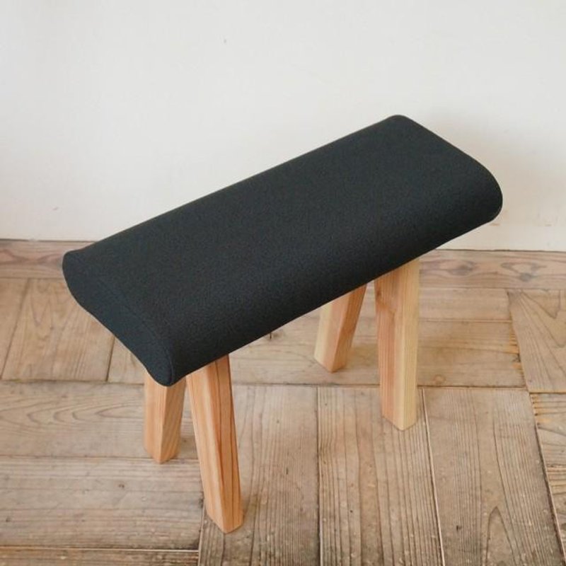 Square cloth of stool (Natural × Kurogoma) - 其他家具 - 木头 黑色