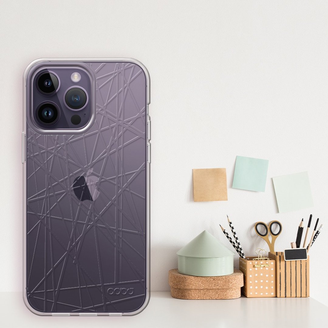 iPhone 14全系列 浮雕感轻薄军规防摔手机壳-线条 - 手机壳/手机套 - 其他材质 多色