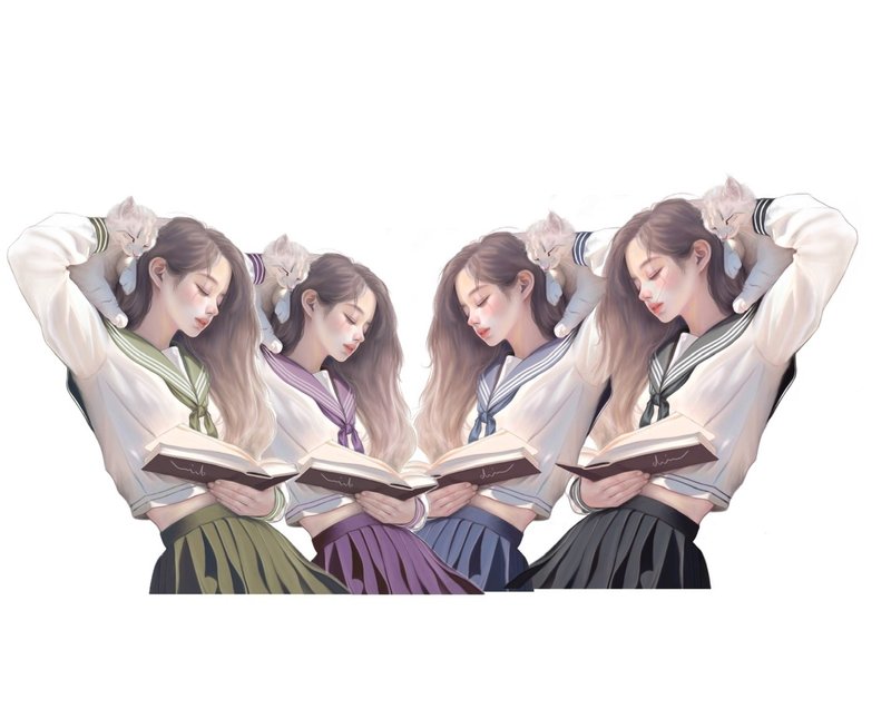 yeda - 贴纸 - 纸 多色