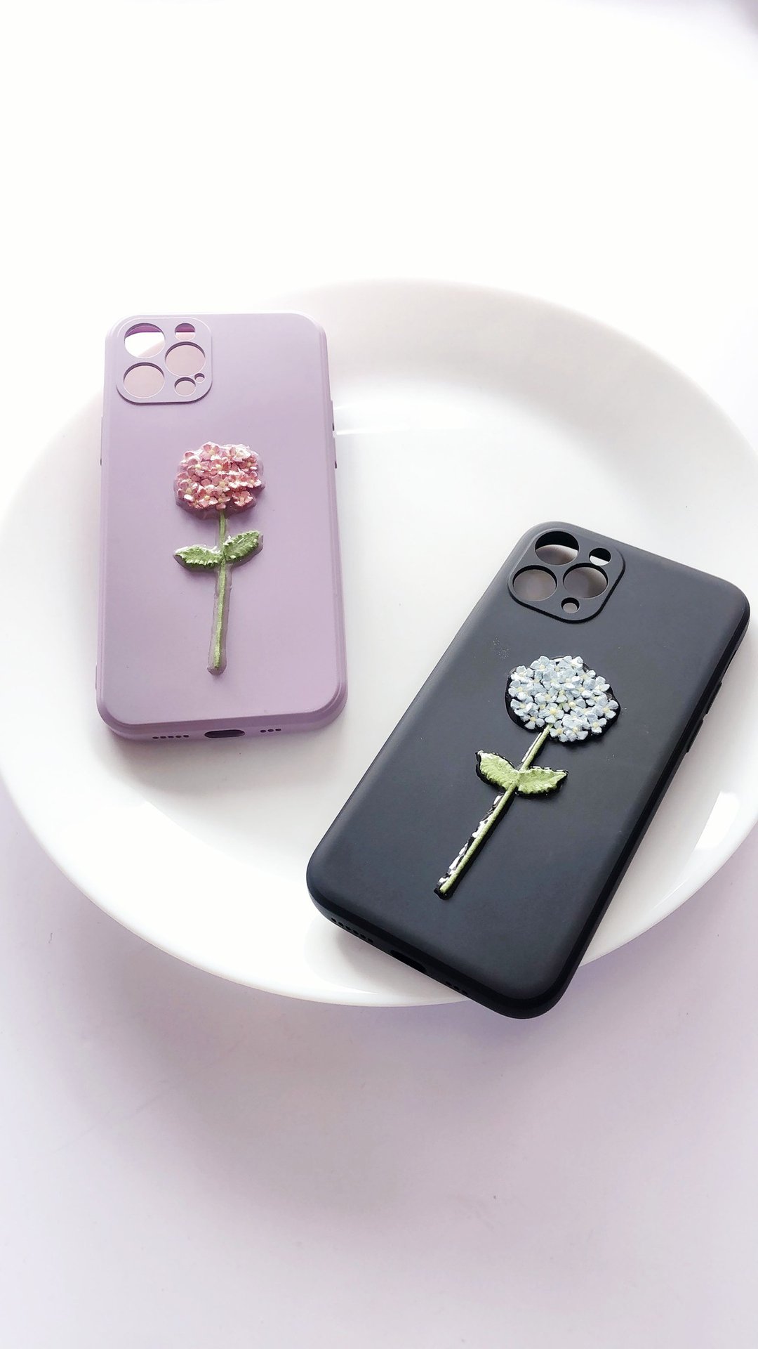 小清新*手工黏土绣球花iPhone手机套/手机壳 - 手机壳/手机套 - 粘土 