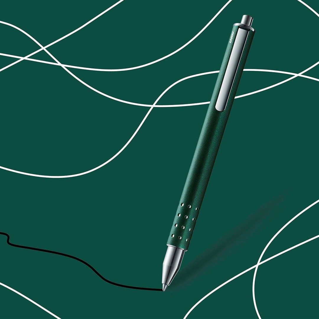 【雷雕免费刻字】LAMY 钢珠笔 / swift 速动系列 - 限量 橄榄绿 - 数码小物 - 铝合金 绿色