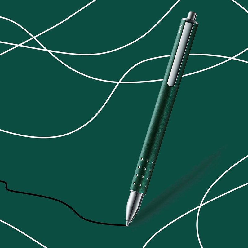 【雷雕免费刻字】LAMY 钢珠笔 / swift 速动系列 - 限量 橄榄绿 - 数码小物 - 铝合金 绿色