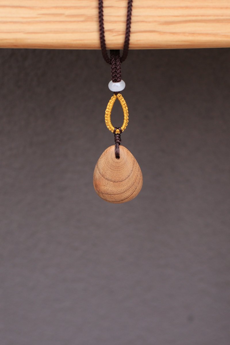 壹染指原创 | 水滴吊坠 | 小叶桢楠 - 颈链 - 木头 