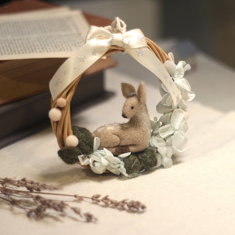 羊毛毡【手作派对】打造自己的圣诞节—花环 - 编织/羊毛毡/布艺 - 羊毛 