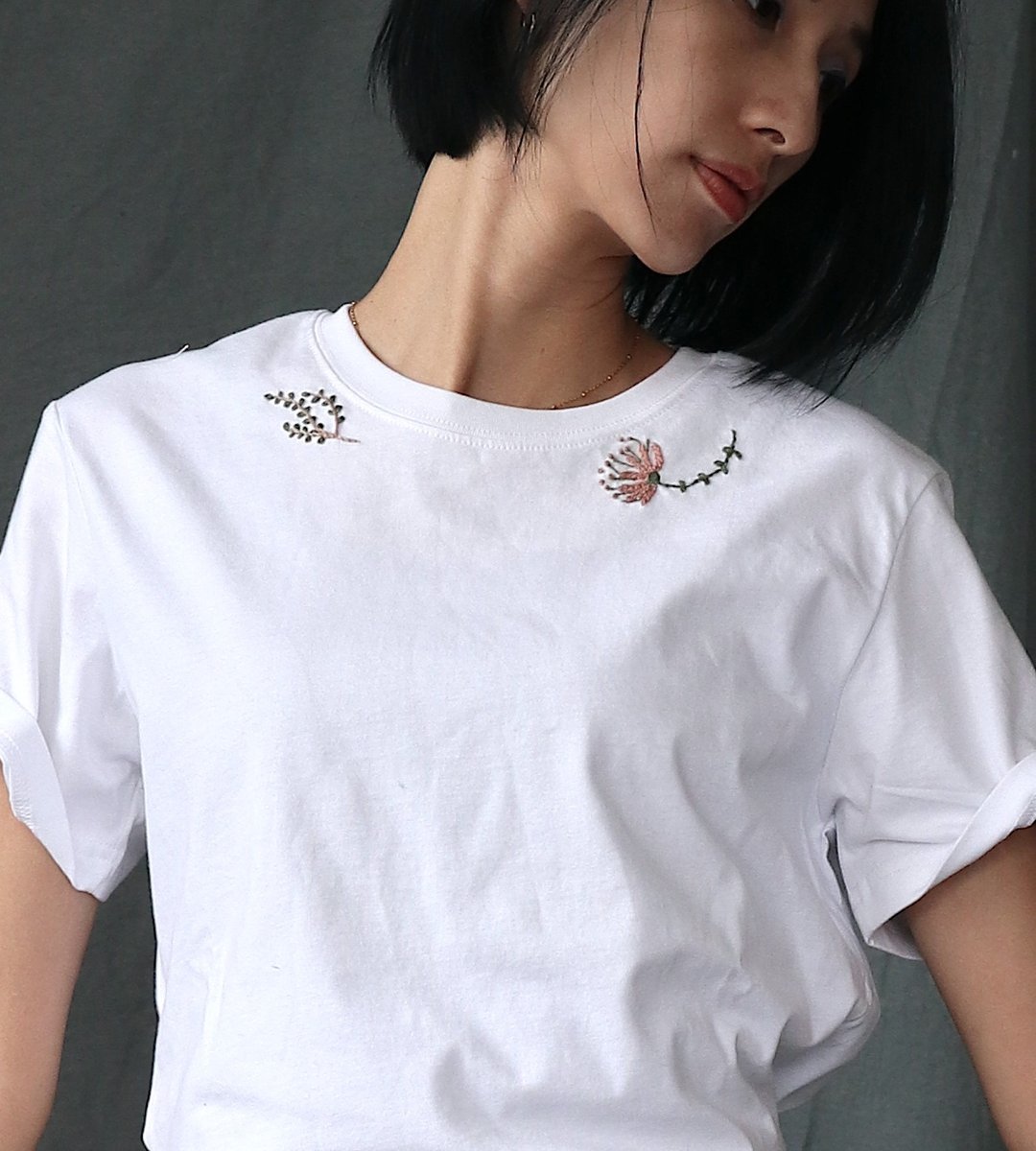 邀请你加入二手棉T shirt再生刺绣上自己独特的风格图案一人成班 - 编织/羊毛毡/布艺 - 棉 