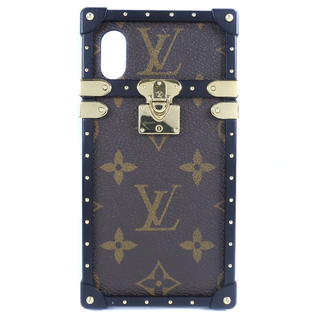 [日本直送] [LOUIS VUITTON] Louis Vuitton iPhone 手机壳 X/XS Eye Trunk M62618 智慧型手机壳 [二手] - 手机壳/手机套 - 人造皮革 咖啡色