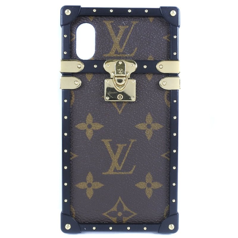 [日本直送] [LOUIS VUITTON] Louis Vuitton iPhone 手机壳 X/XS Eye Trunk M62618 智慧型手机壳 [二手] - 手机壳/手机套 - 人造皮革 咖啡色