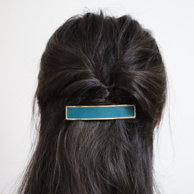 瓦莱塔 (Valletta) 使用皮革宝石Lugateau - 发饰 - 真皮 蓝色