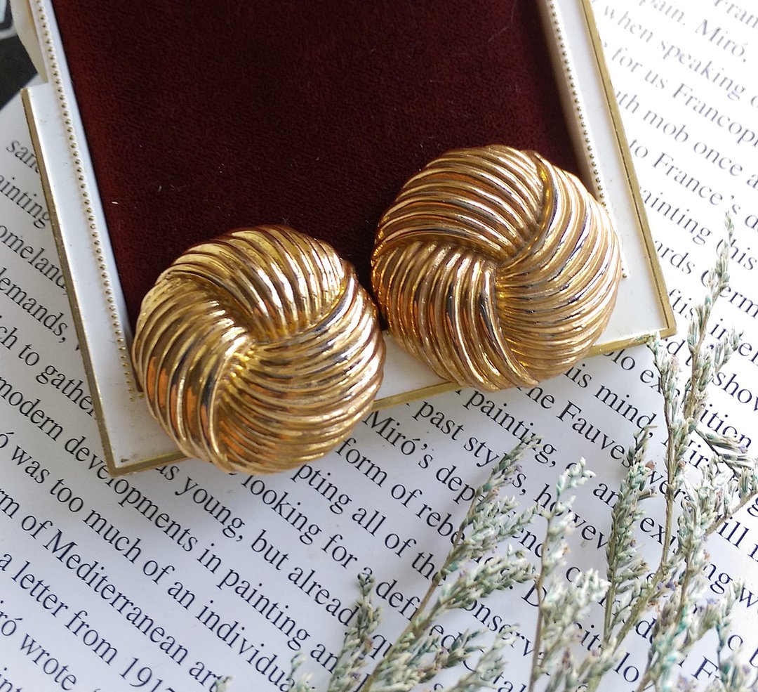 【西洋古董饰品 】金色调 金属镀金 摩登淡雅 鞋夹 shoe clips - 其他 - 其他金属 金色