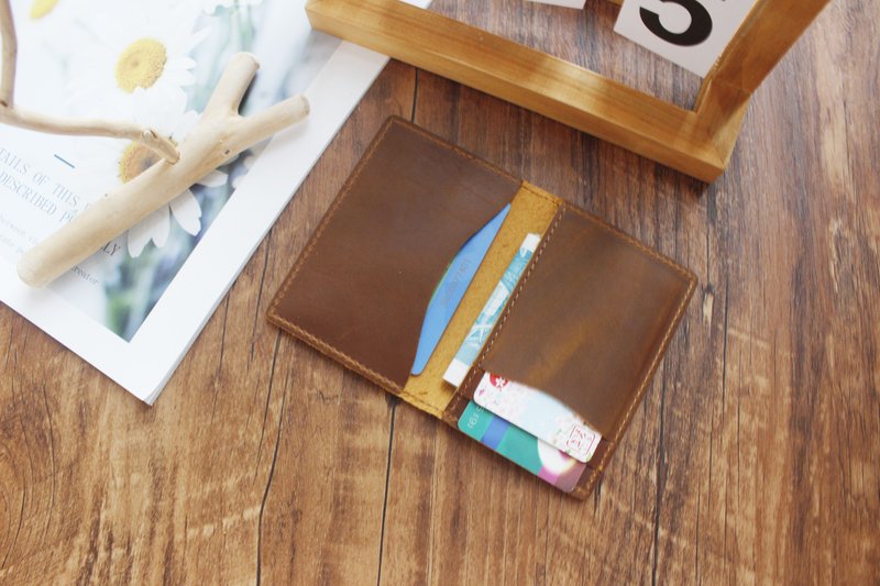 卡包 卡夹 小巧钱夹 钱包 零钱包 真皮钱包 银行卡 18K-101 - 皮夹/钱包 - 真皮 灰色