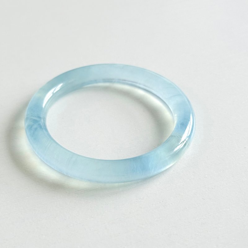 海蓝宝手镯 55.6MM - 手链/手环 - 水晶 蓝色