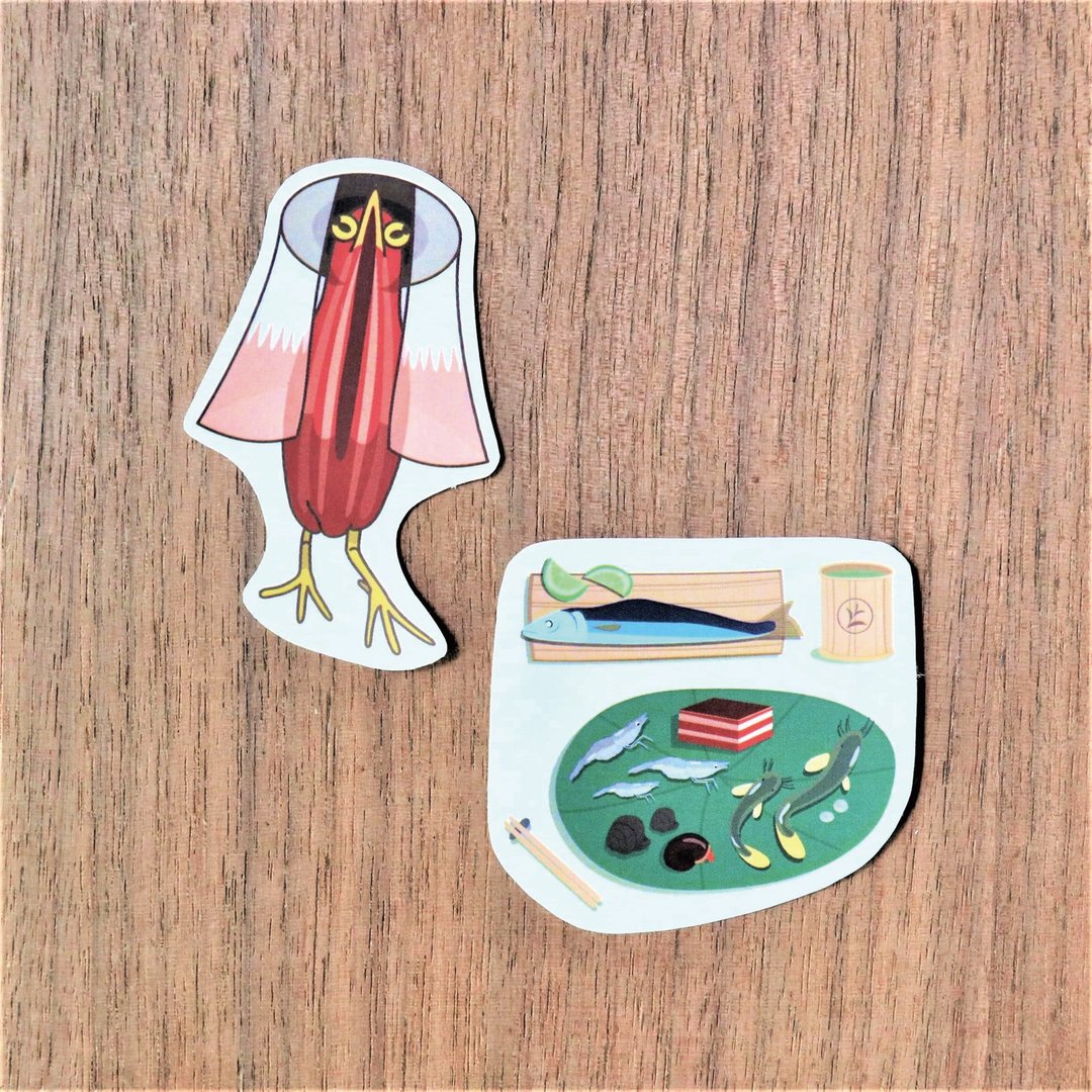 鸟贴纸 | 栗小鹭师弟 | 私房菜系列 - 贴纸 - 纸 红色