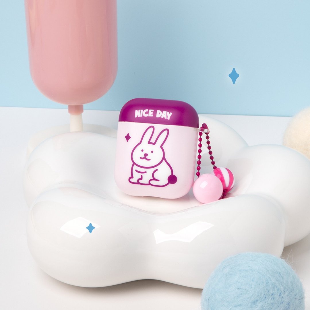 AUG8 STORE 乖兔兔 AirPods 耳机壳 雾面软壳 - 耳机收纳 - 塑料 