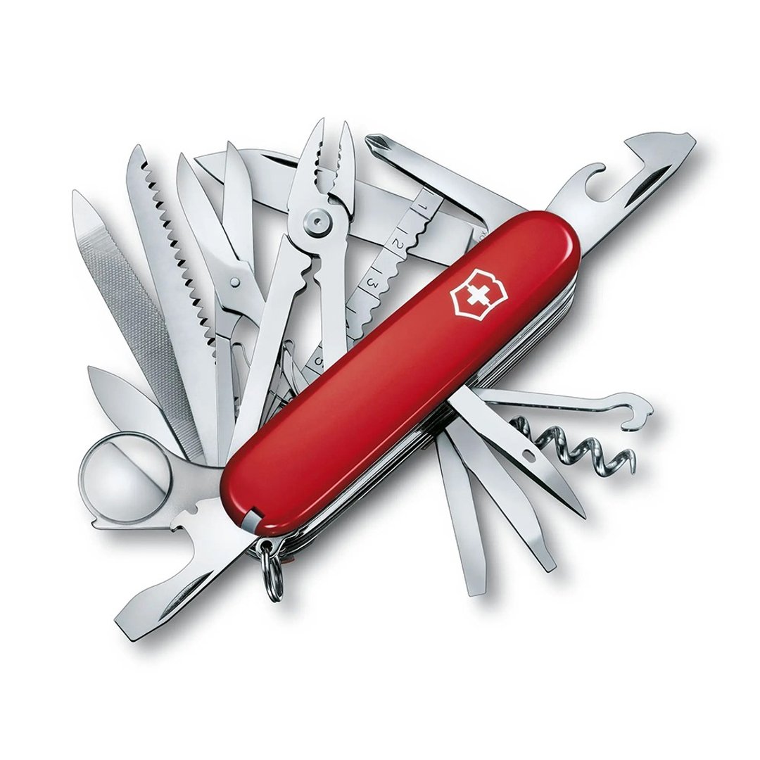 VICTORINOX 瑞士维氏 Swiss Champ冠军刀 33用 91mm 红 1.6795 - 露营用品 - 不锈钢 红色