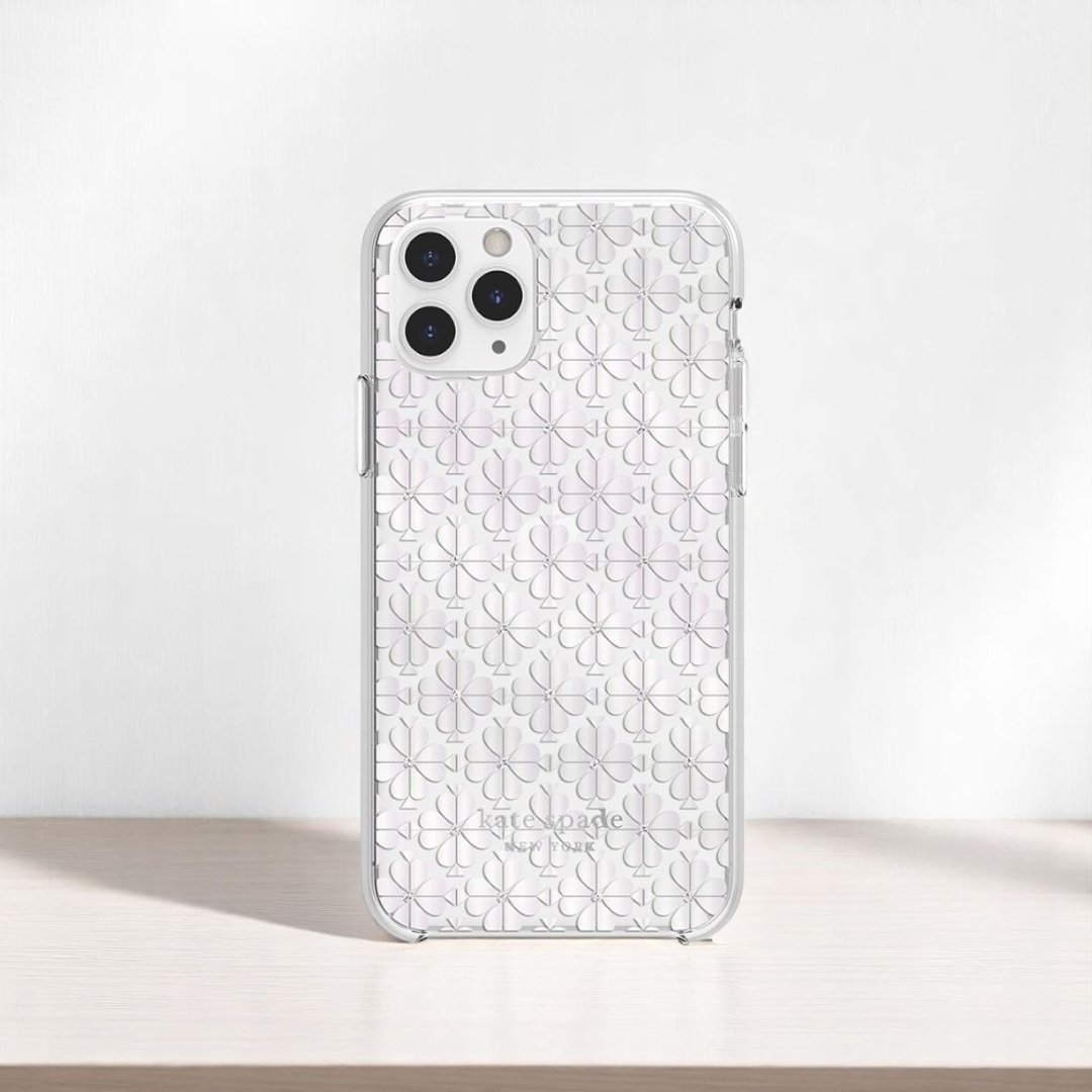 kate spade  iPhone 11  Pro 精品手机壳/套 - 黑桃白花 - 手机壳/手机套 - 塑料 