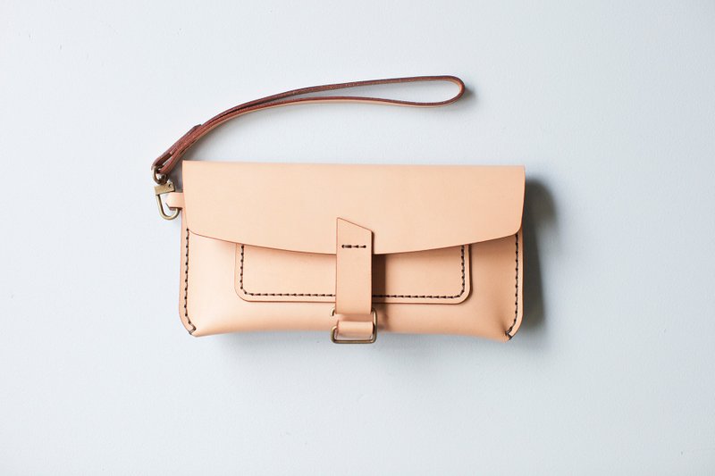 MINI FLY CARRY 手工真皮手拿护照包 - 其他 - 真皮 白色