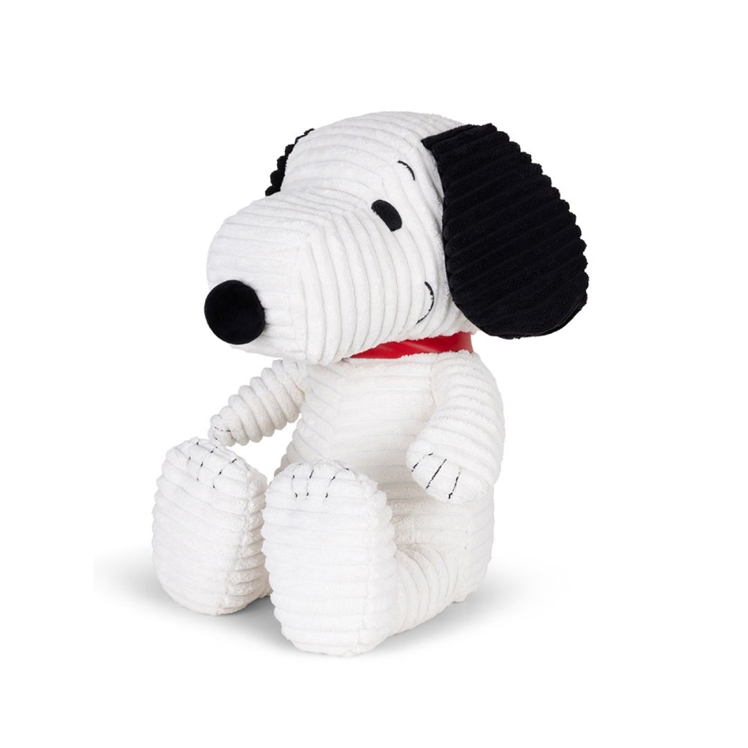 快速出货 | BON TON TOYS  Snoopy 史努比灯芯绒填充玩偶 - 奶油 40cm - 玩偶/公仔 - 聚酯纤维 白色