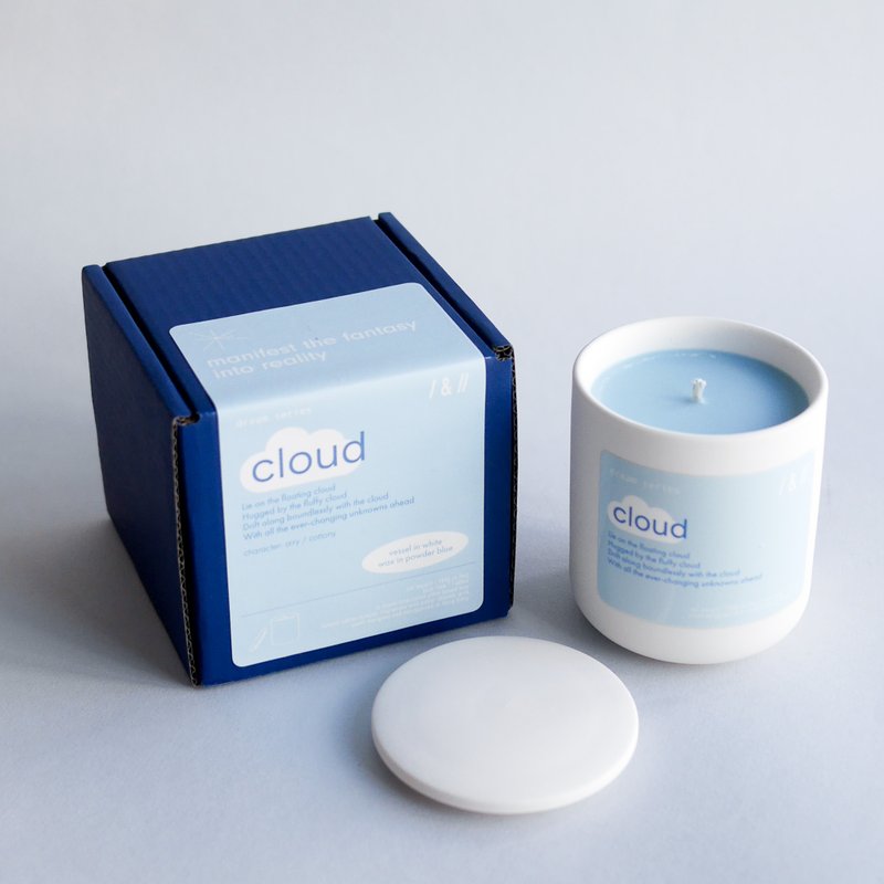 cloud 云朵: 拥抱前方所有的未知 | 190g 香气蜡烛 - 蜡烛/烛台 - 蜡 蓝色