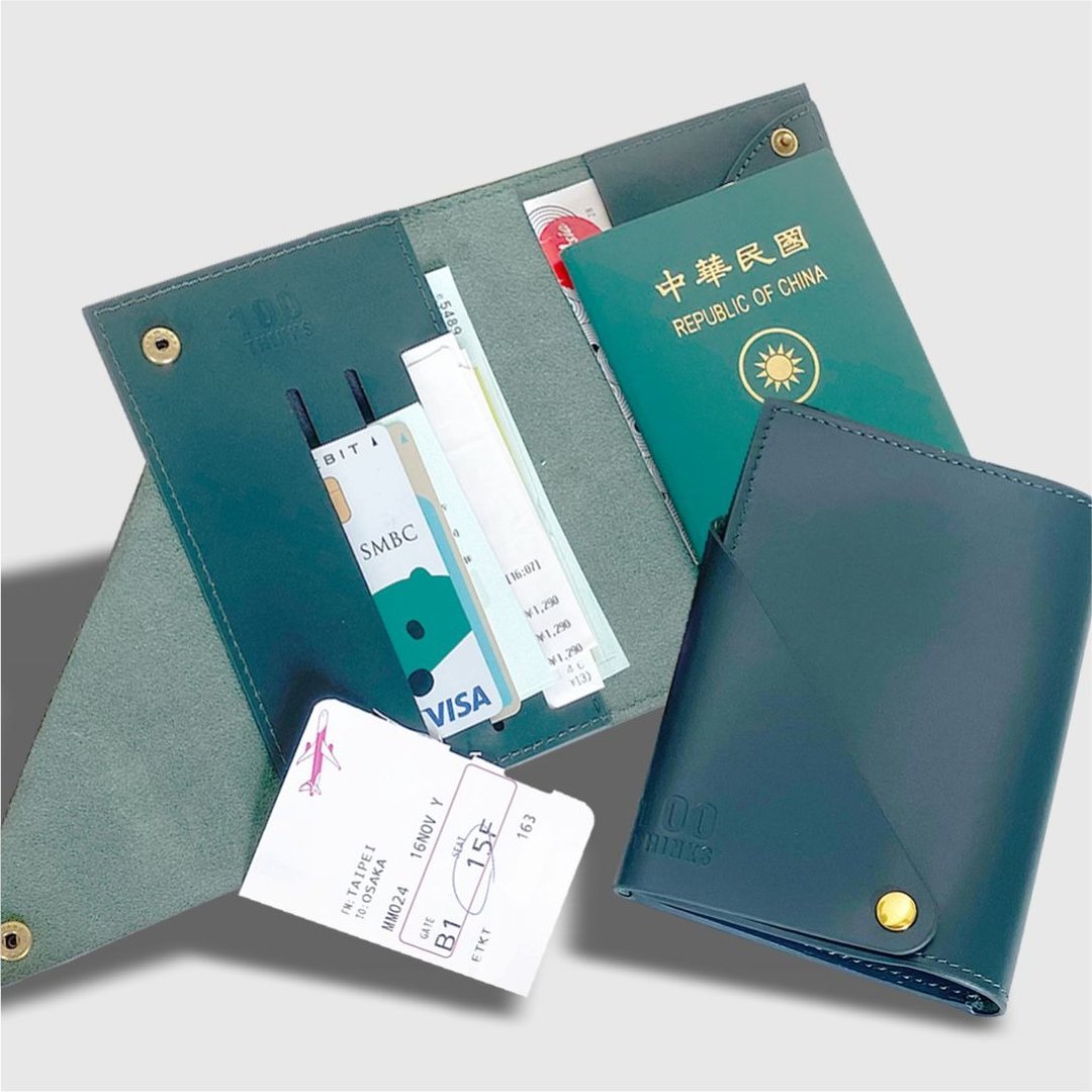 【精选折扣】真皮护照套 护照包 护照夹 可加购定制化 定制化礼品 - 护照夹/护照套 - 真皮 绿色