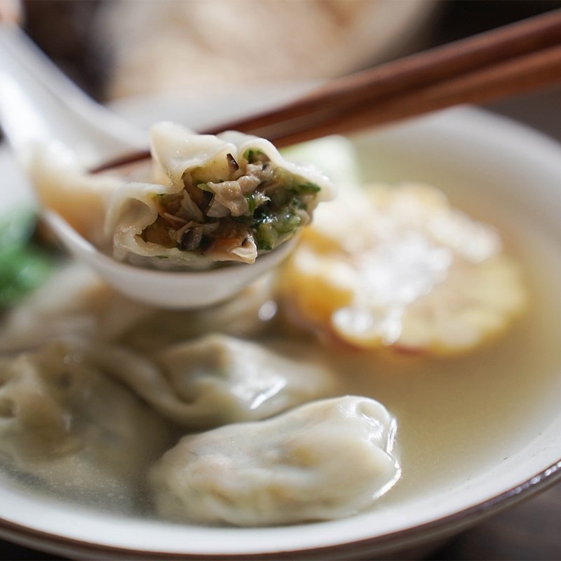 蔬食小馄饨 │ 24颗 / 内馅多种蔬食无素料 清爽好吃 - 熟食小吃 - 新鲜食材 白色