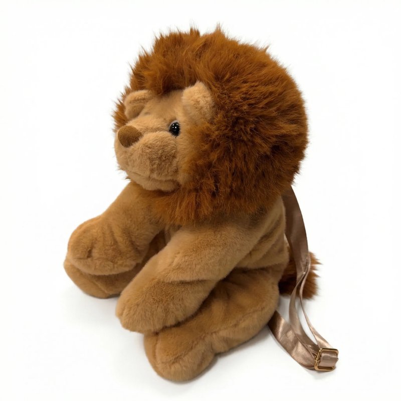 狮子绒毛后背包 酷乐村 现货贩售 - 后背包/双肩包 - 聚酯纤维 咖啡色