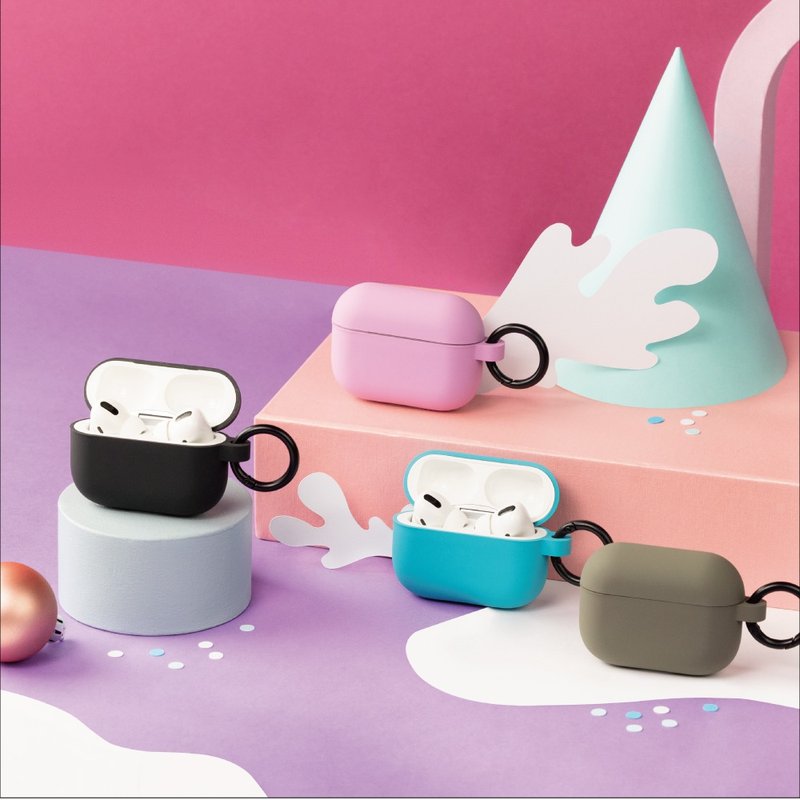 AirPods Pro 1 / 2 奈米技术不脱落 防摔保护壳/耳机壳 - 耳机收纳 - 塑料 粉红色