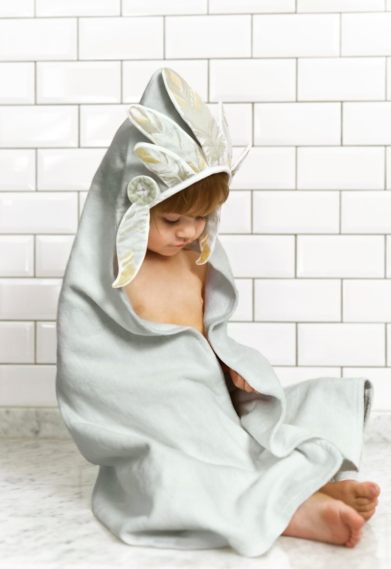 【瑞典ELODIE DETAILS】BABY 连帽浴巾(Indian Chief) - 毛巾浴巾 - 棉．麻 多色