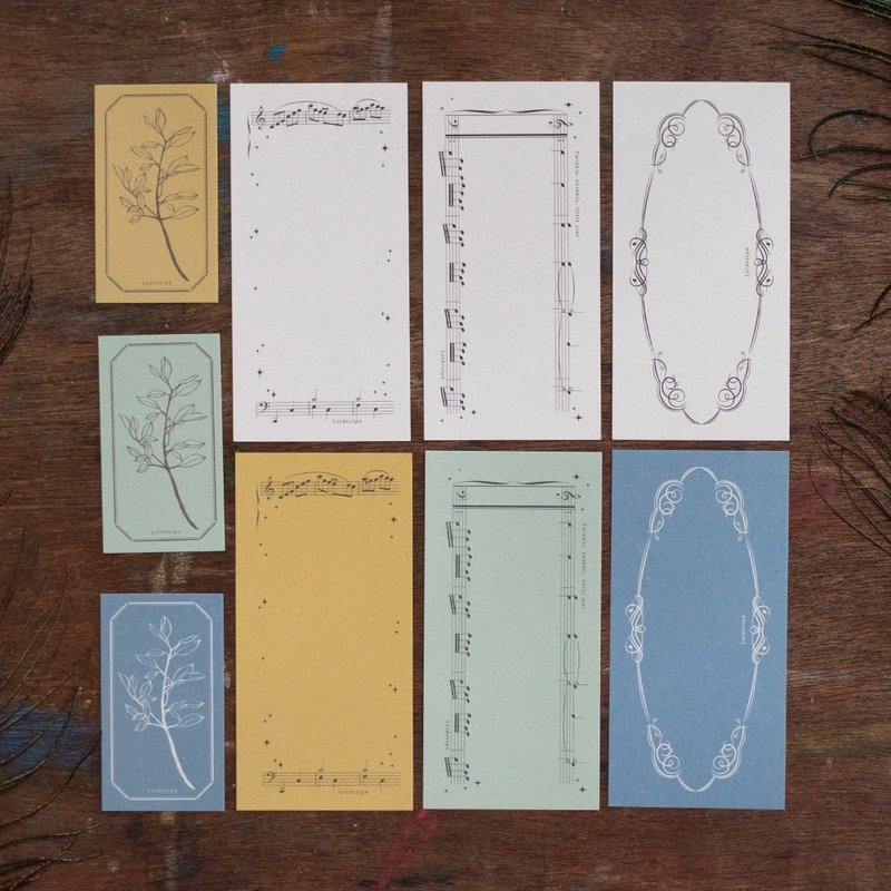 纪录 - 乐谱 - 便签纸 - 便条纸/标签贴 - 纸 蓝色