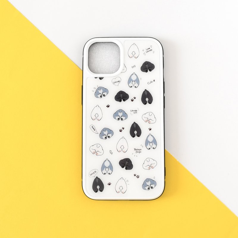 Schnauzer butt iPhone case - 手机壳/手机套 - 其他材质 白色