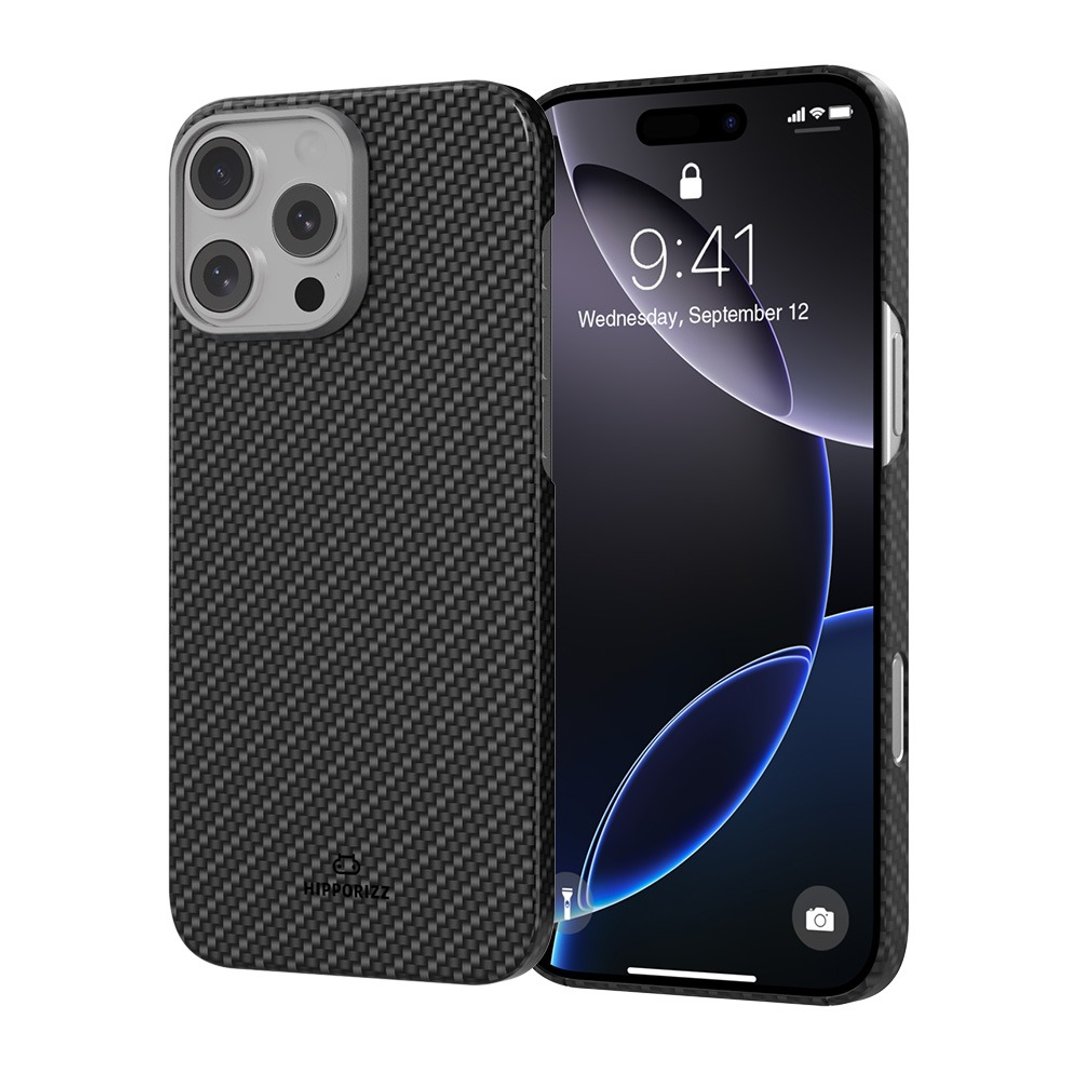 Hipporizz iPhone16 系列 Carbon Shockprood Mag碳纤维防摔磁壳 - 手机壳/手机套 - 其他材质 