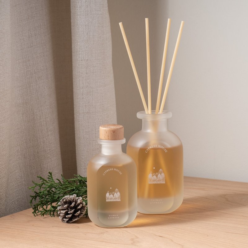 经典桧木精油扩香瓶礼盒  香氛  送礼 - 香薰/精油/线香 - 木头 卡其色