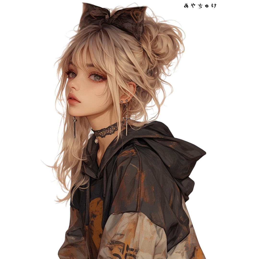 【10月新作5】07-094-0249 人物贴纸 轻庞克女孩 - 贴纸 - 纸 