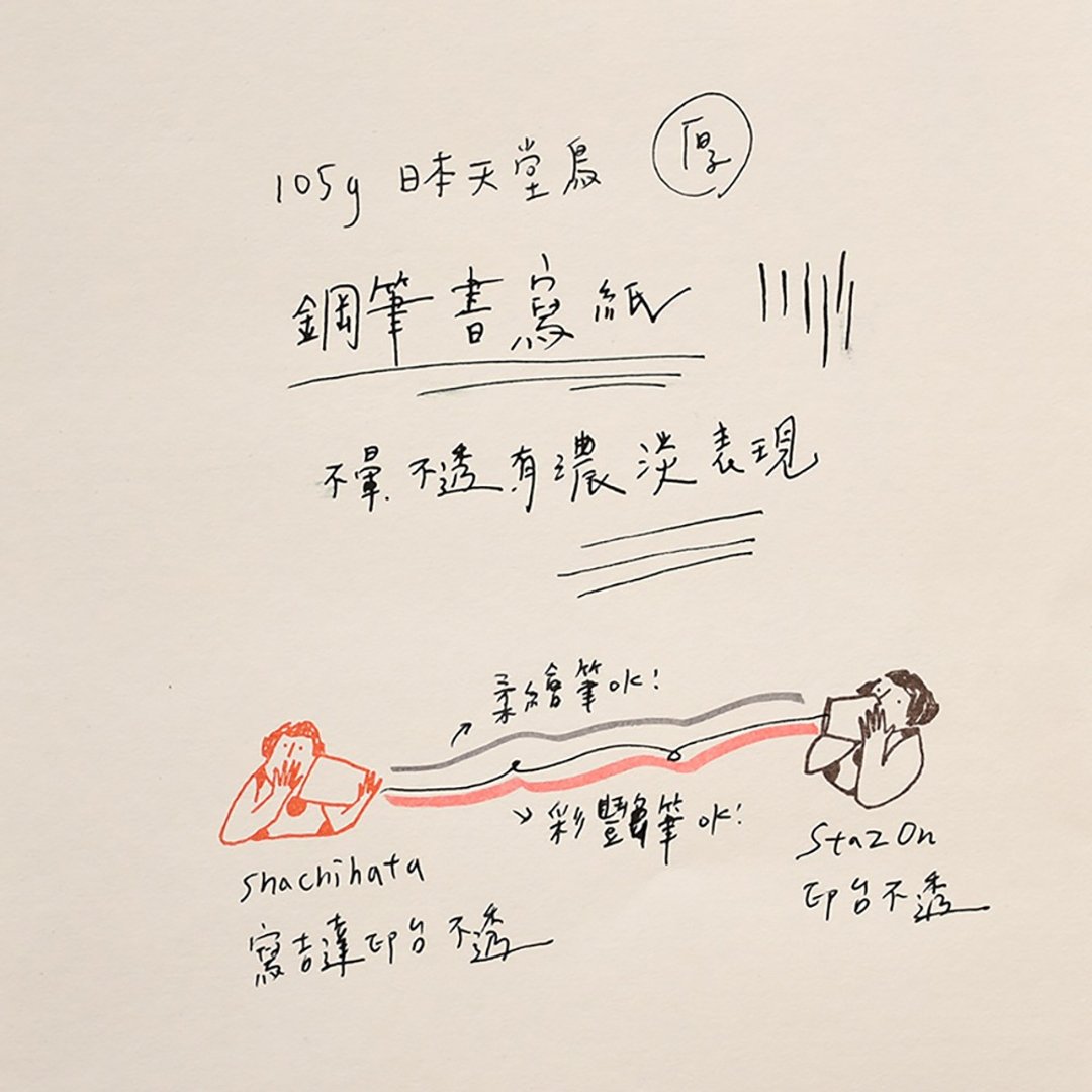 钢笔书写 - 日本天堂鸟纸 | 定制化 手工书 - 内页 - 笔记本/手帐 - 纸 白色