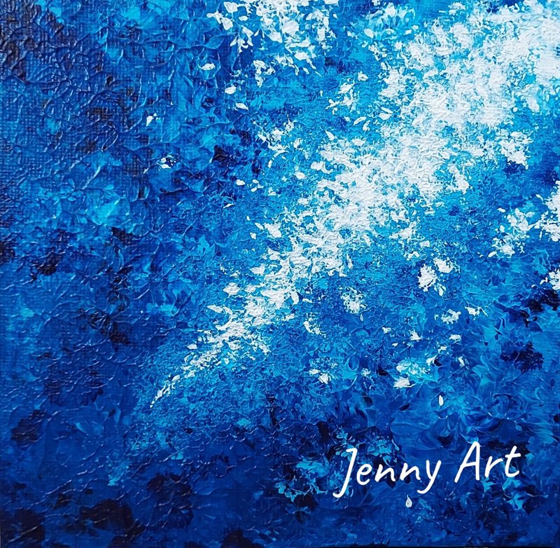 【湛蓝】系列 无框画 抽象画 压克力画 画作 挂画 居家摆设 居家 - 海报/装饰画/版画 - 其他材质 蓝色