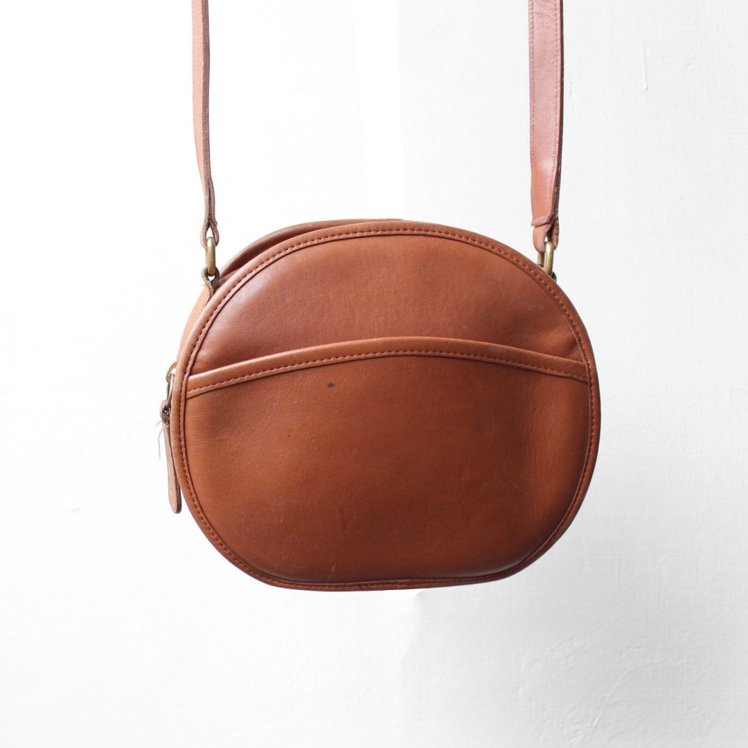  Vintage Coach Bag - 侧背包/斜挎包 - 真皮 咖啡色