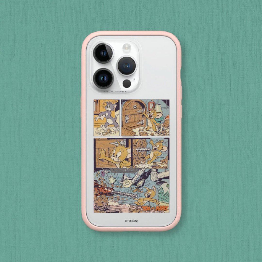 Mod NX边框背盖手机壳∣汤姆猫与杰利鼠/复古漫画风 for iPhone - 手机配件 - 塑料 多色